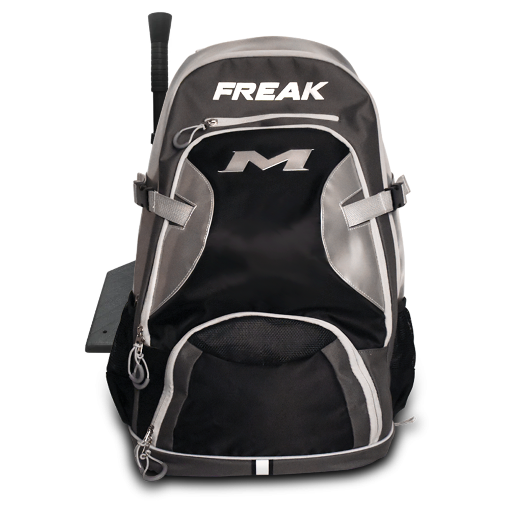 Rawlings Miken Freak Players Baseball/Softball Backpack – Holds 4 Bats, Laptop Sleeve, Cleat Compartment