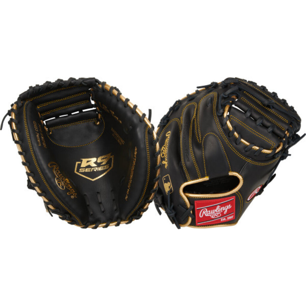 Rawlings Rawlings R9 Series 32.5-Inch Catcher’s Mitt – Youth Baseball Glove – Right-Hand Throw