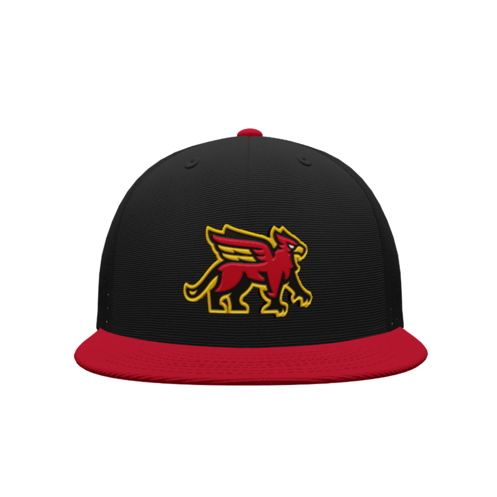 Gryphons Fitted  Hat BLK/RED