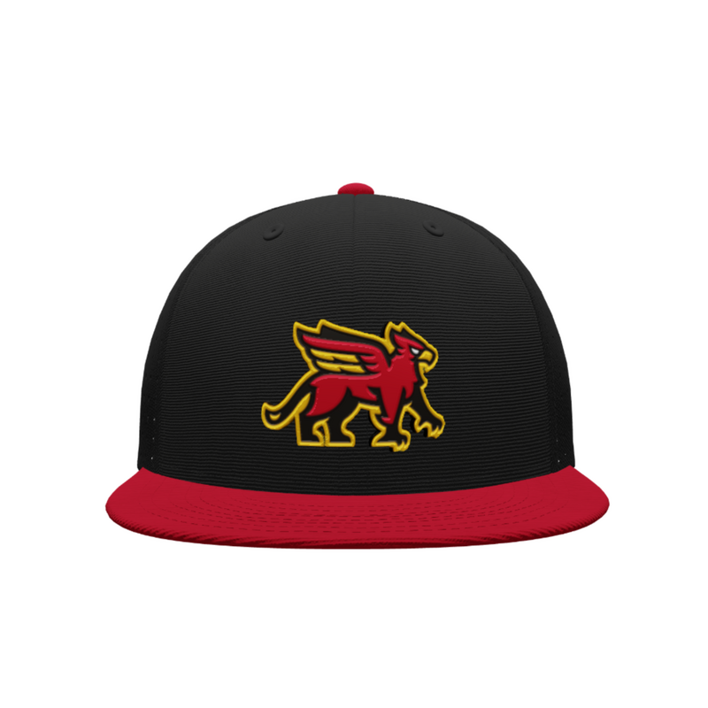 Gryphons Fitted  Hat BLK/RED