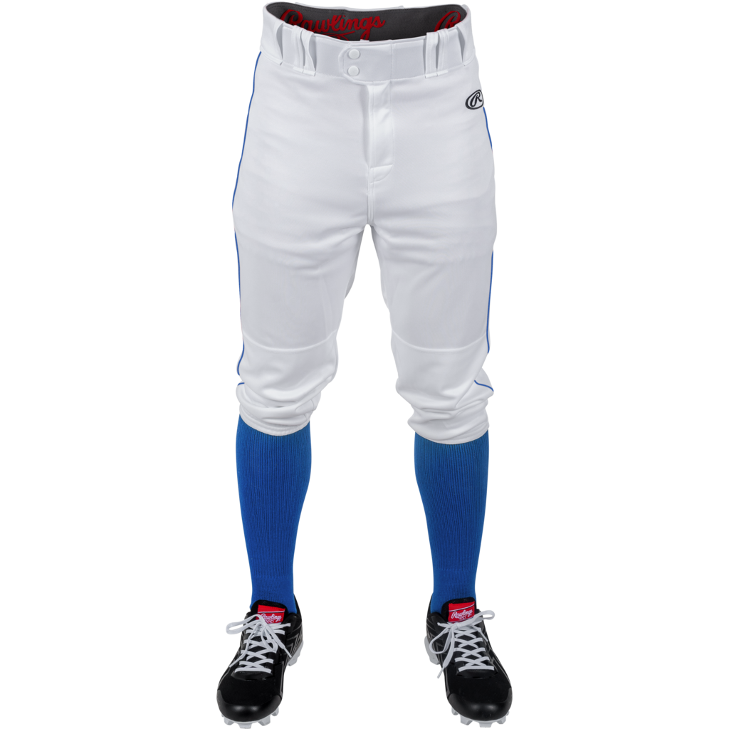 Rawlings Rawlings Youth Knicker-Style Launch Baseball Pant with Piping – Semi-Relaxed Fit, Stretch Fabric, Pro Features
