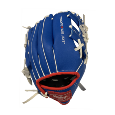 Rawlings Rawlings Toronto Blue Jays Youth 10-Inch Baseball Glove – Blue – Right Hand Throw – Team Logo Palm