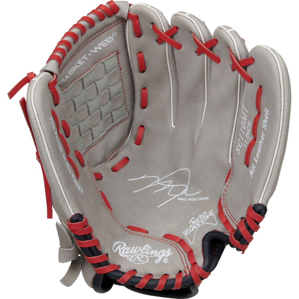 Rawlings Rawlings Sure Catch Series Youth Mike Trout Signature 11-Inch Baseball Glove – Easy Close – 90% Factory Break-In