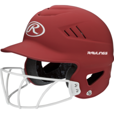 Rawlings RAWLINGS COOLFLO SB HELMET W/CAGE OS