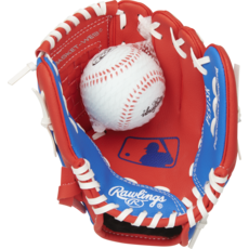 Rawlings Rawlings Players Series Youth 9-Inch Baseball Glove with Ball – Basket Web, Easy Close Shell