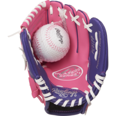 Rawlings Rawlings Players Series Youth 9-Inch Baseball Glove with Ball – Basket Web, Easy Close Shell
