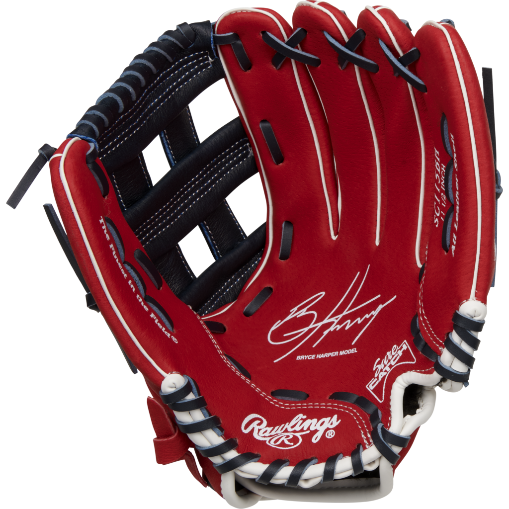 Rawlings Rawlings Sure Catch Series Youth Bryce Harper Signature 11.5-Inch Baseball Glove – Easy Close – 90% Factory Break-In