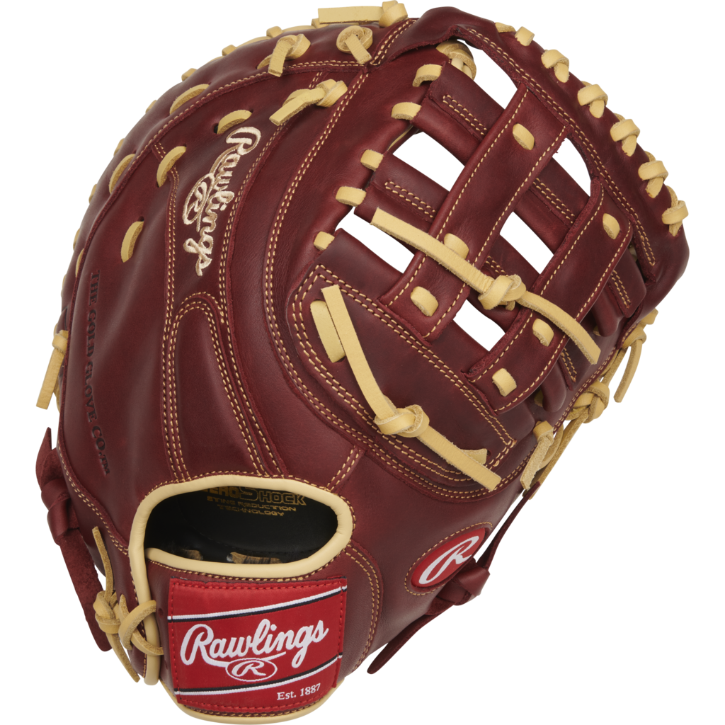 Rawlings Rawlings Sandlot Series 12.5-Inch First Base Mitt – Oiled Leather – Zero Shock Palm – Game-Ready Fit