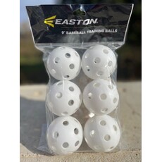 Easton EASTON 9" PLASTIC TRAINING BALLS (6 PACK WHITE)