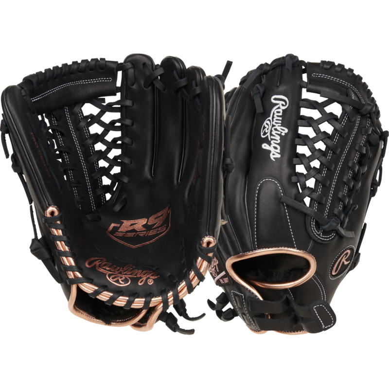 Rawlings RAWLINGS "R9 SOFTBALL" SERIES SOFTBALL GLOVE BLACK 12" RHT