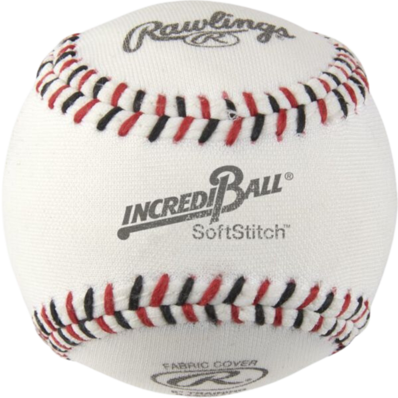 Easton Rawlings Incredi-Ball 9" White Soft Stitch Baseball [Case/12]