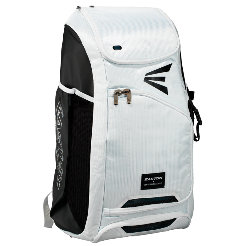 Easton Easton Catchers Softball Backpack Jen Schro White