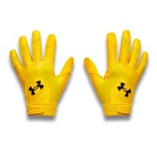 Under Armour Under Armour Clean Up Men’s Batting Gloves – HeatGear® Fabric – Synthetic Palm – Adjustable Cuff