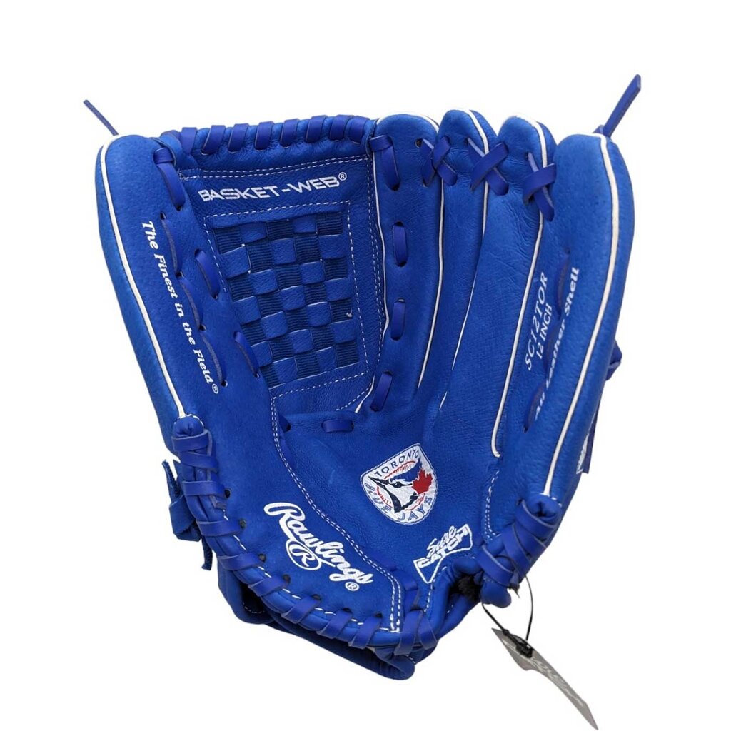 Rawlings Rawlings “Sure Catch” Series 12-Inch Youth Baseball Glove – Toronto Blue Jays Edition – Blue – Game-Ready Fit