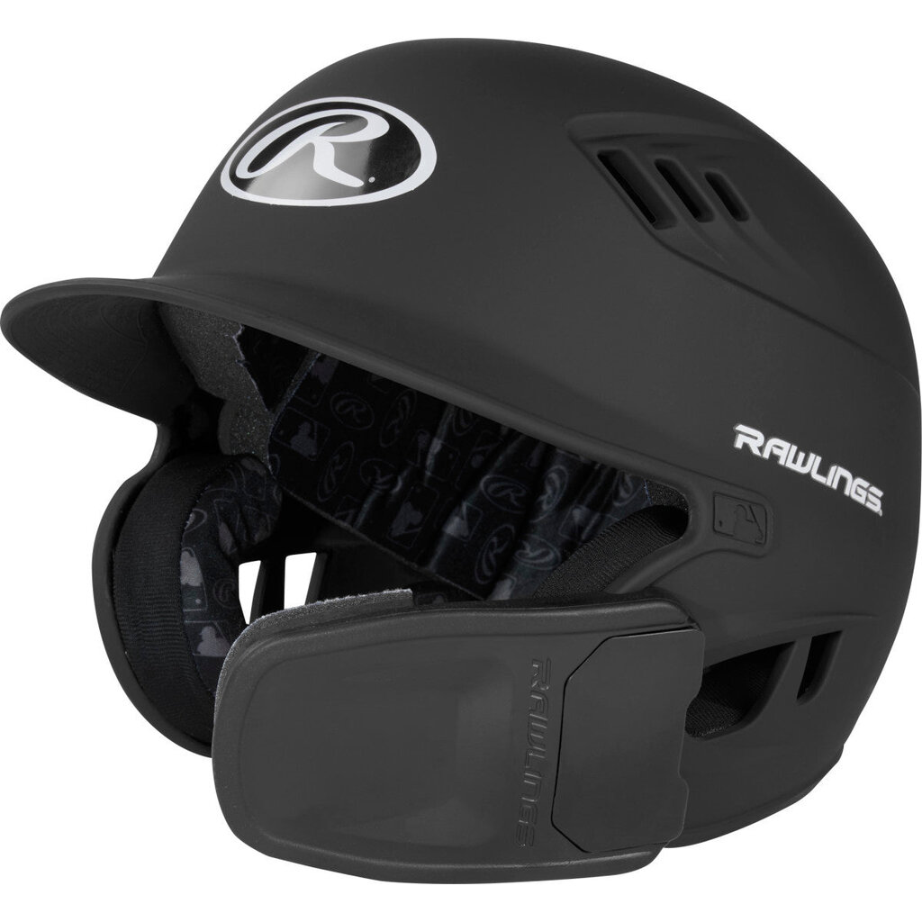 Rawlings Rawlings R16 Senior Matte 1-Tone Baseball Helmet with Reversible Extension and COOLFLO Ventilation