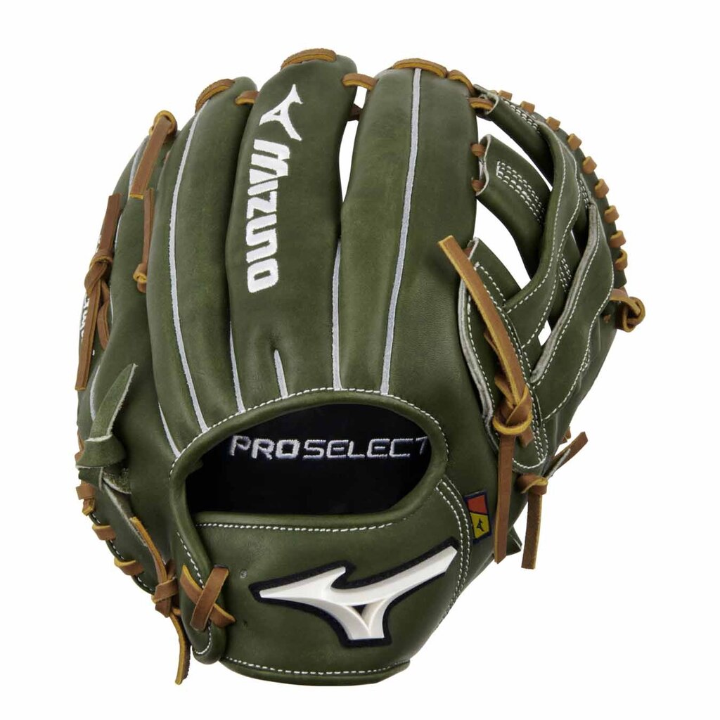 Mizuno Mizuno GPS-50D Pro Select Premium Infielder Baseball Glove, 11.75", Deep Pocket, H Web GREEN (RG40)