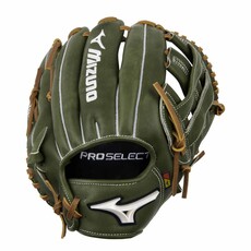 Mizuno Mizuno GPS-50D Pro Select Premium Infielder Baseball Glove, 11.75", Deep Pocket, H Web GREEN (RG40)