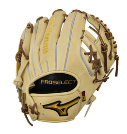 Mizuno Mizuno GPS-40S Pro Select Premium Infielder Baseball Glove, 11.5", Shallow Pocket, Deep 3 C Web CAMEL (RG82)