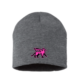 Gryphon Grey Toque with Pink Logo