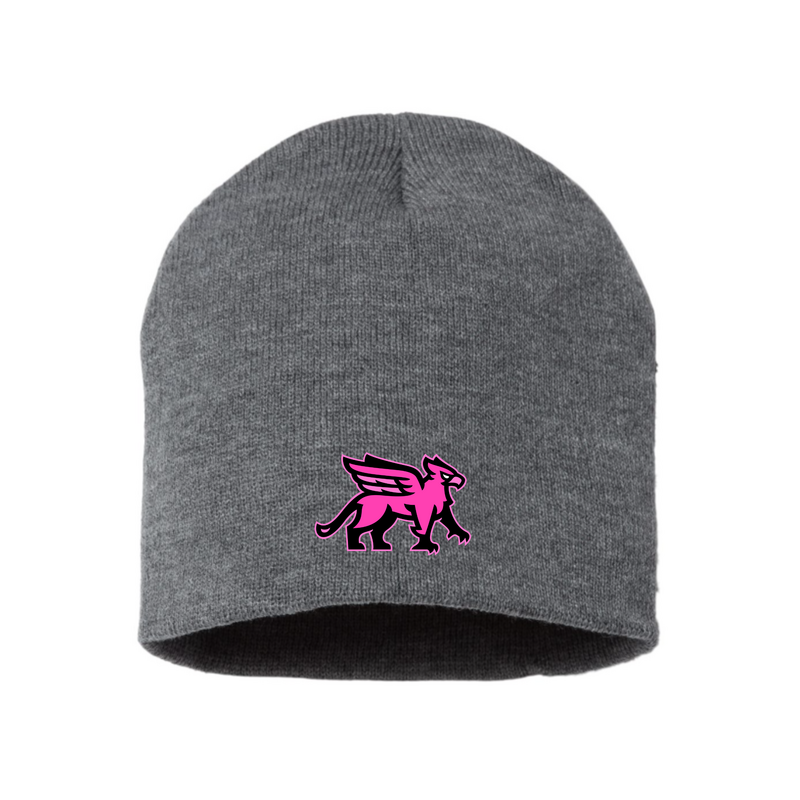 Gryphon Grey Toque with Pink Logo