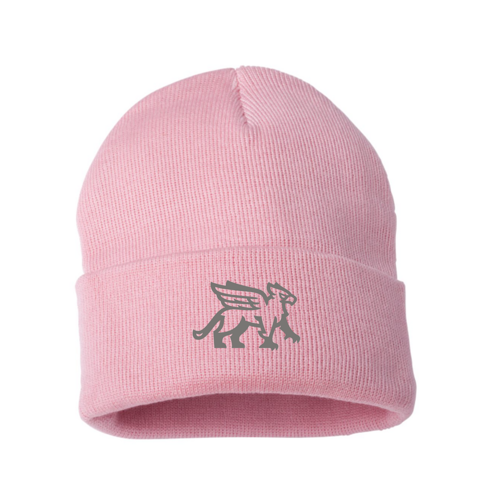 Pink Gryphon Toque with DK Grey EMB