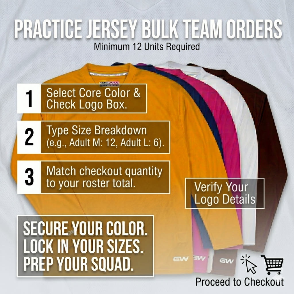 Gamewear GW5500 ProLite Practice Jersey w/ Full Front DTF