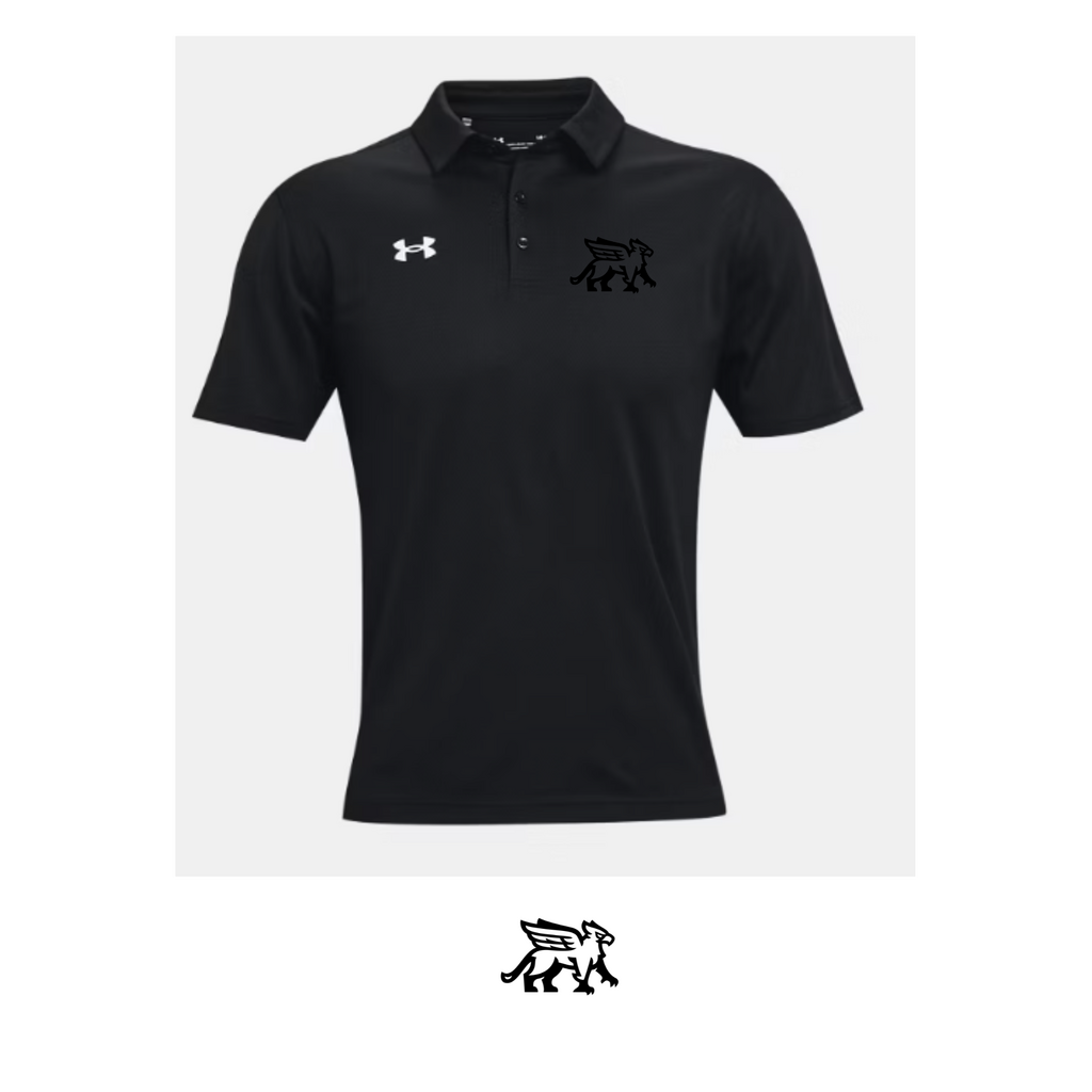 Gryphon UA Polo with All BLK Logo