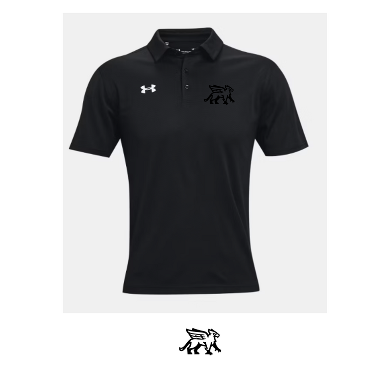Gryphon UA Polo with All BLK Logo