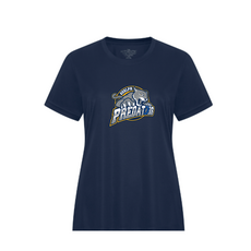 Woman's Full Ring Predators Tee - Navy