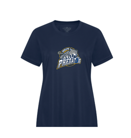 Woman's Full Ring Predators Tee - Navy
