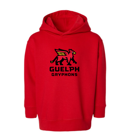 Rabbit Skin Toddler Gryphon Hoodie Red Stacked Logo