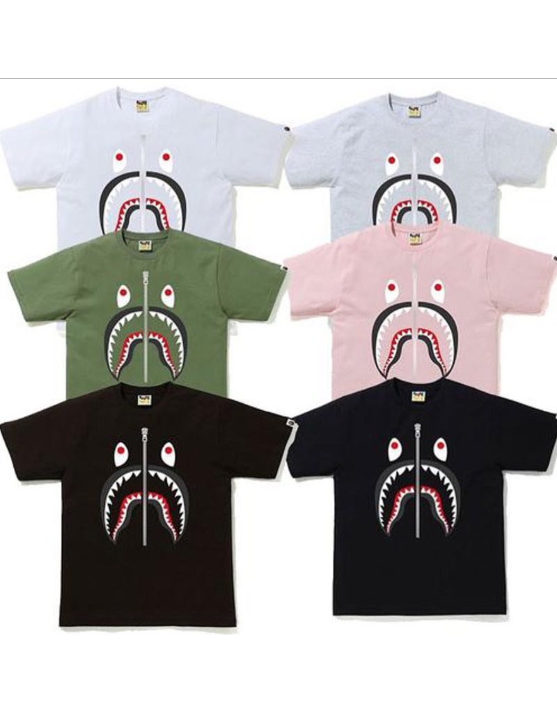 A BATHING APE PASTEL SHARK TEE Private Stock