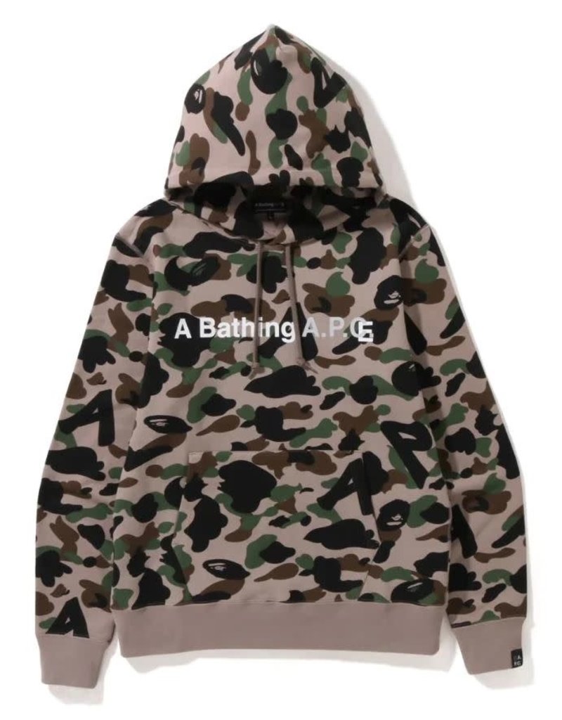 A.P.C. CAMO WIDE PULLOVER HOODIE