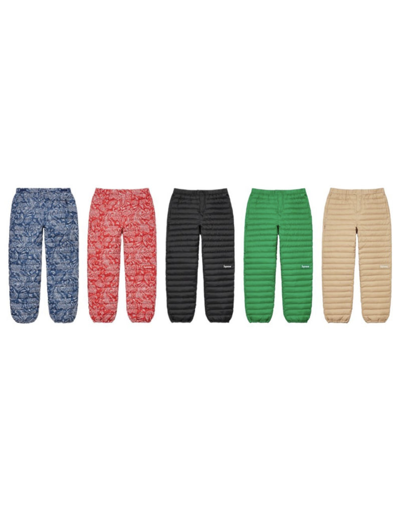 SUPREME MICRO DOWN PANT - Private Stock