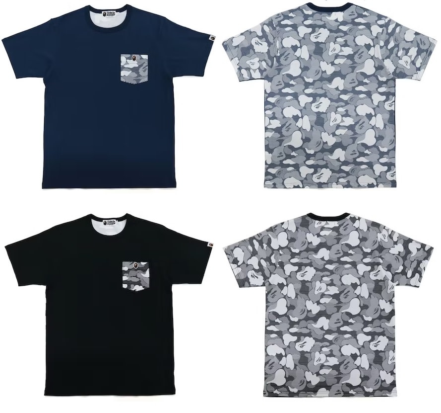 Abathing Ape BAPE STRIPE ABC CAMO POCKET TEE