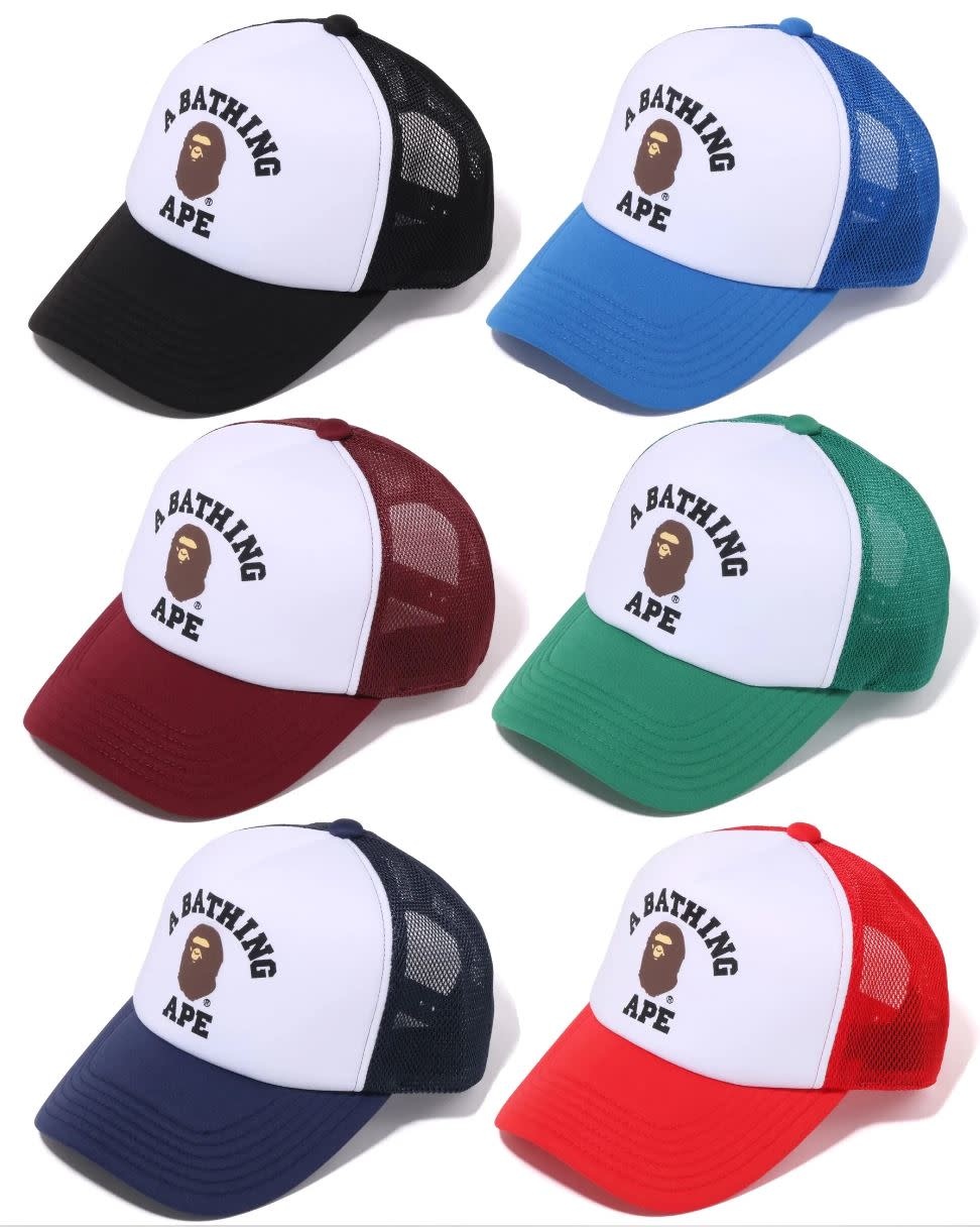 Abathing Ape Bape College Mesh Cap