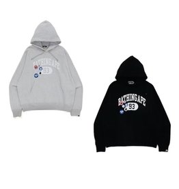 Abathing Ape BAPE BADGE MOTIF LOOSE FIT PULLOVER HOODIE