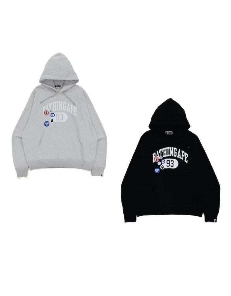 Abathing Ape BAPE BADGE MOTIF LOOSE FIT PULLOVER HOODIE SIZE L