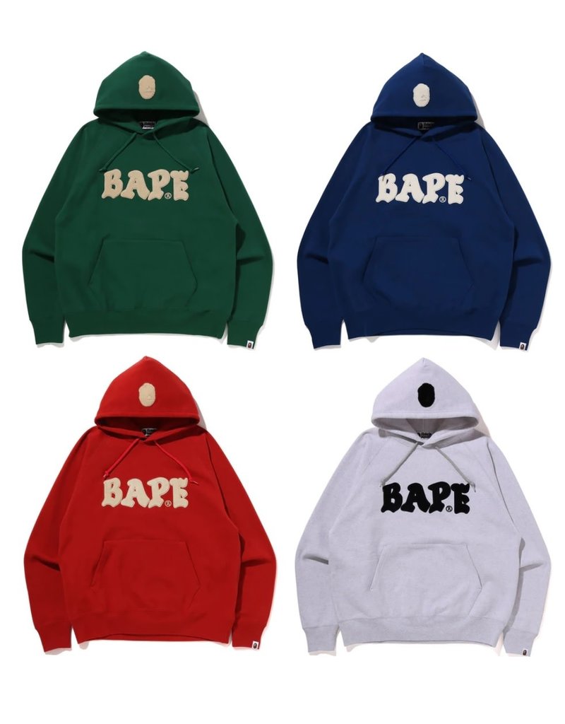 Abathing Ape BAPE RELAXED FIT PULLOVER HOODIE RED XL