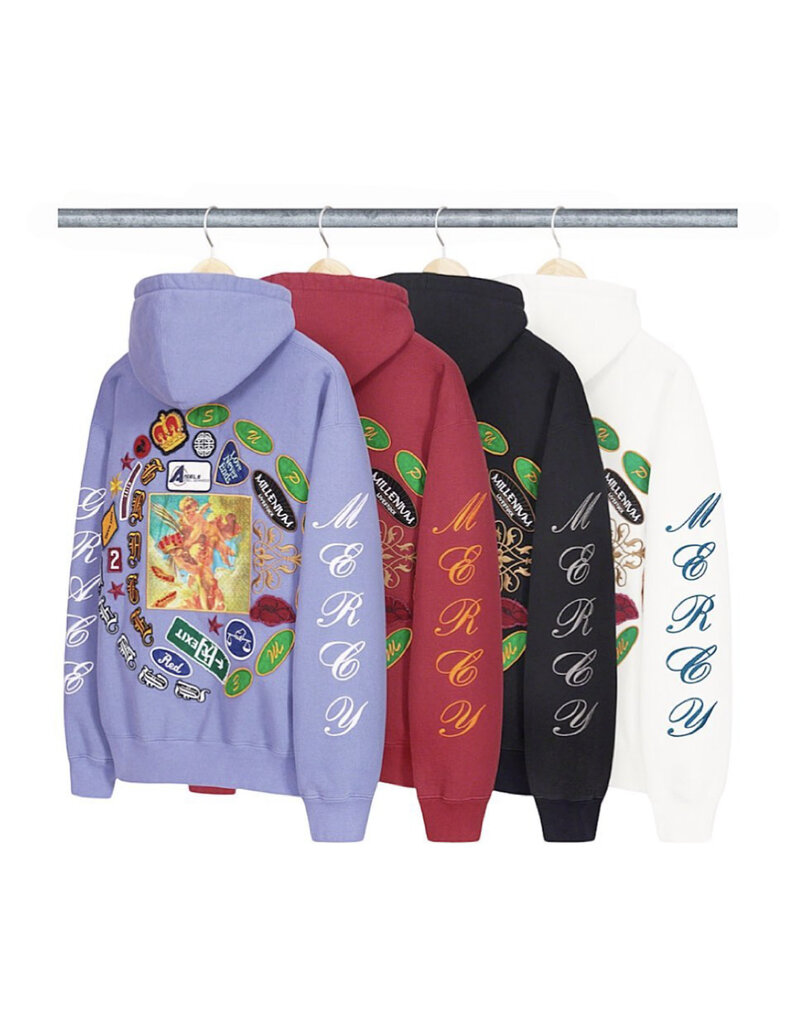Supreme Patches Spiral Hoodie
