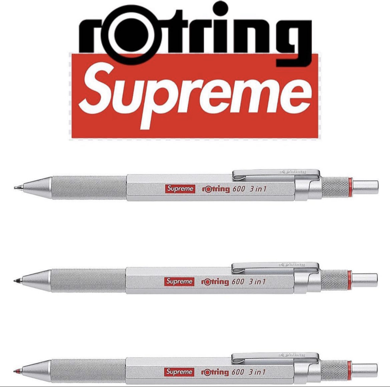Supreme Supreme Rotring 600 3-in-1 Pen - Private Stock