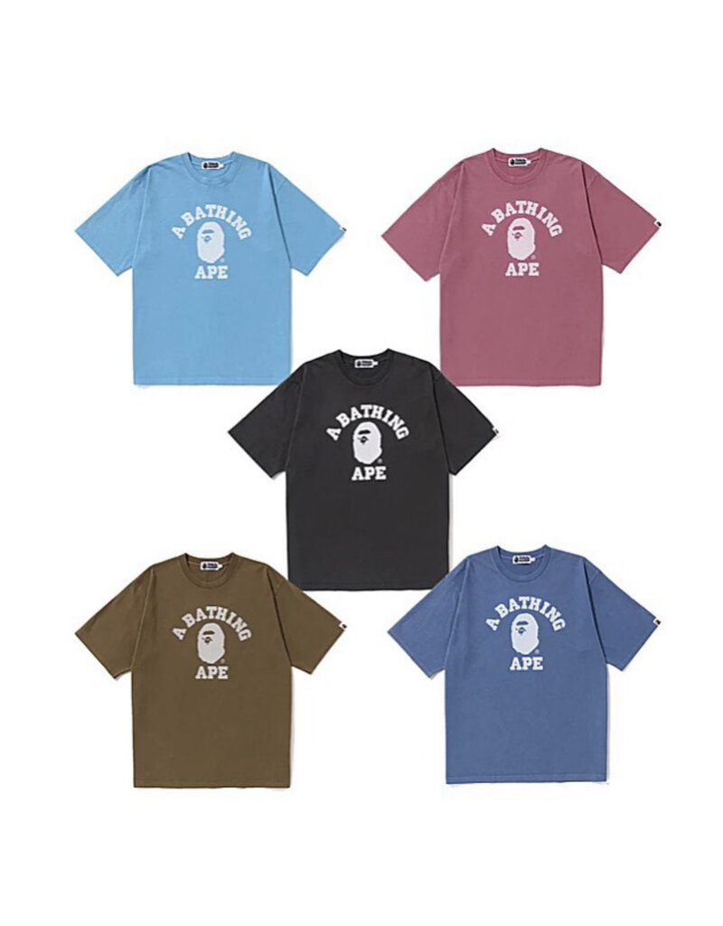 Abathing Ape BAPE PIGMENT DYED COLLEGE TEE