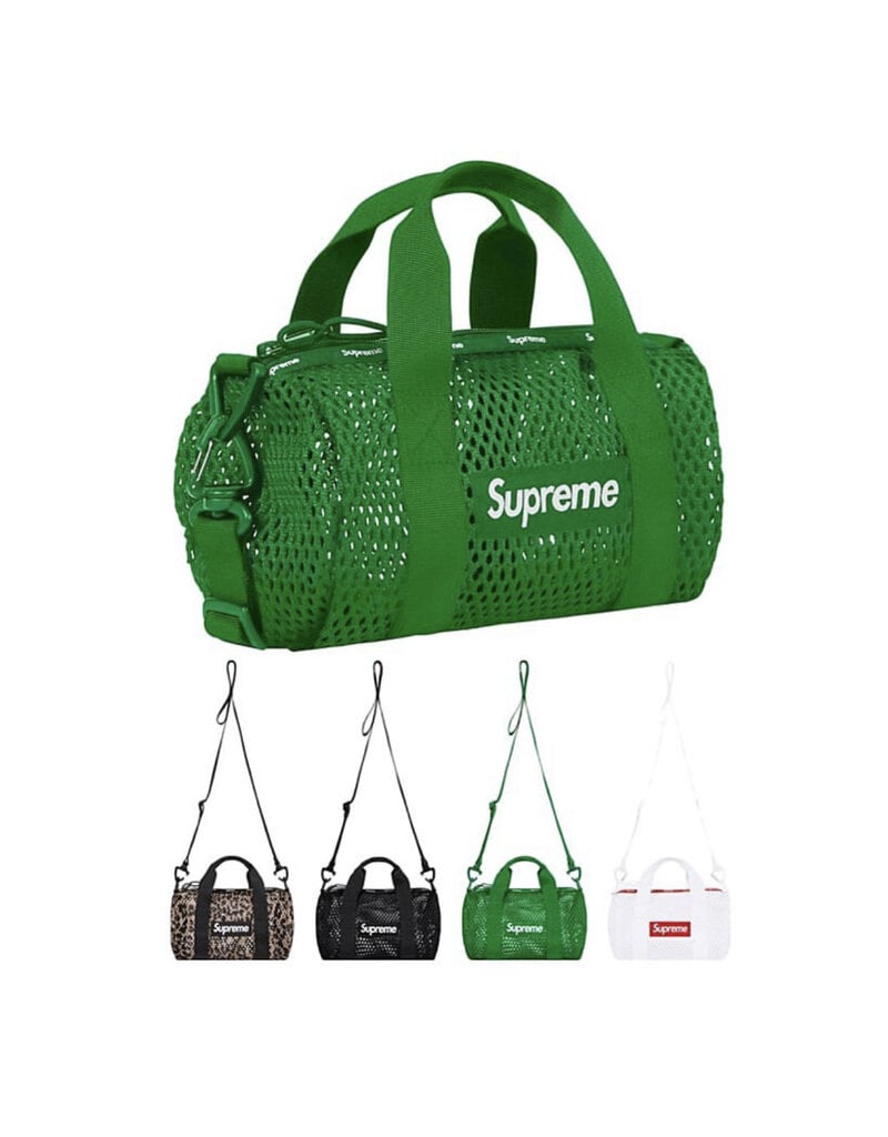 メンズmesh mini duffle bag green