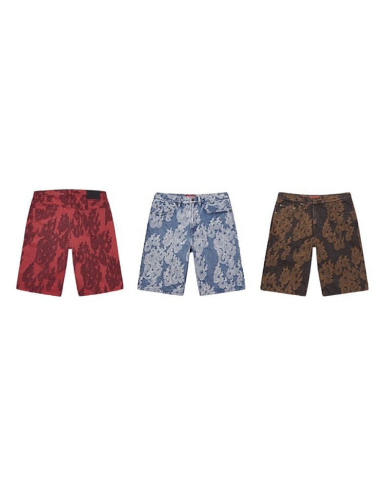 Supreme Supreme Flames Baggy Denim Shorts