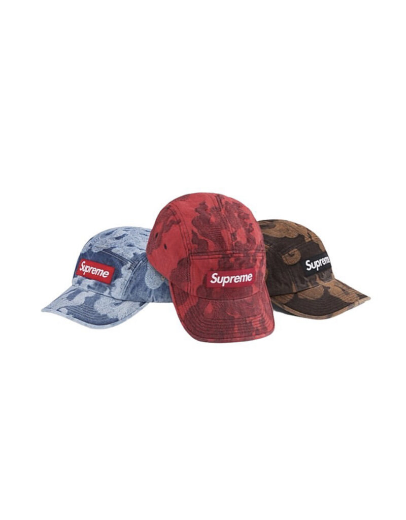 Supreme Supreme Flames Denim Camp Cap