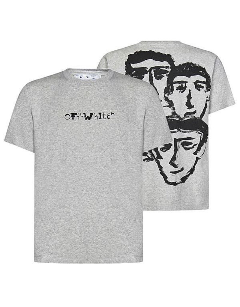 Off White Off-white Faces Slim S/s Tee - Private Stock
