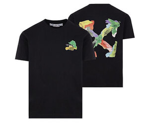 Off White Off-white Brush Arrow Slim S/s Tee - Private Stock