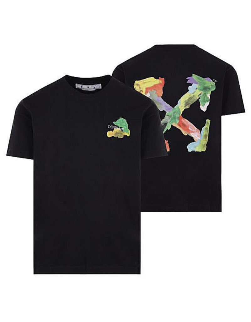 Off White Off-white Brush Arrow Slim S/s Tee