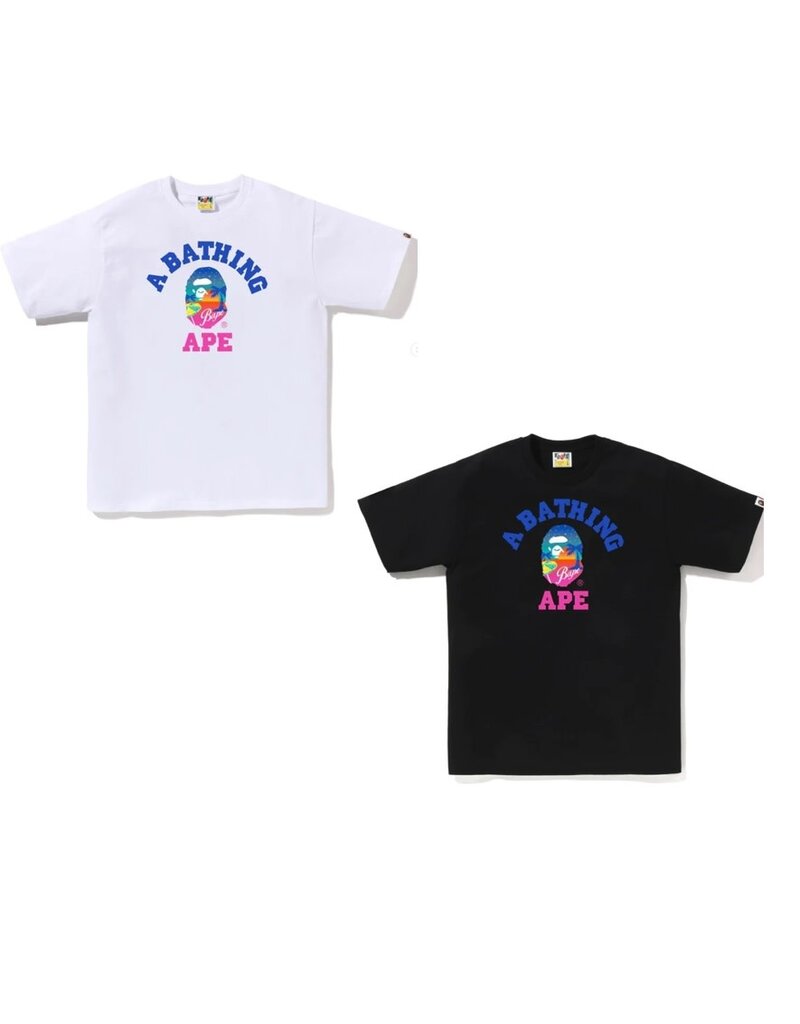 Abathing Ape BAPE SUNSET COLLEGE TEE