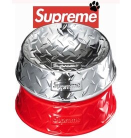 Supreme Supreme Diamond Plate Dog Bowl